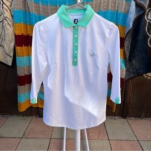 FJ Golf Women’s 3/4 Sleeve Shirt - Size Small